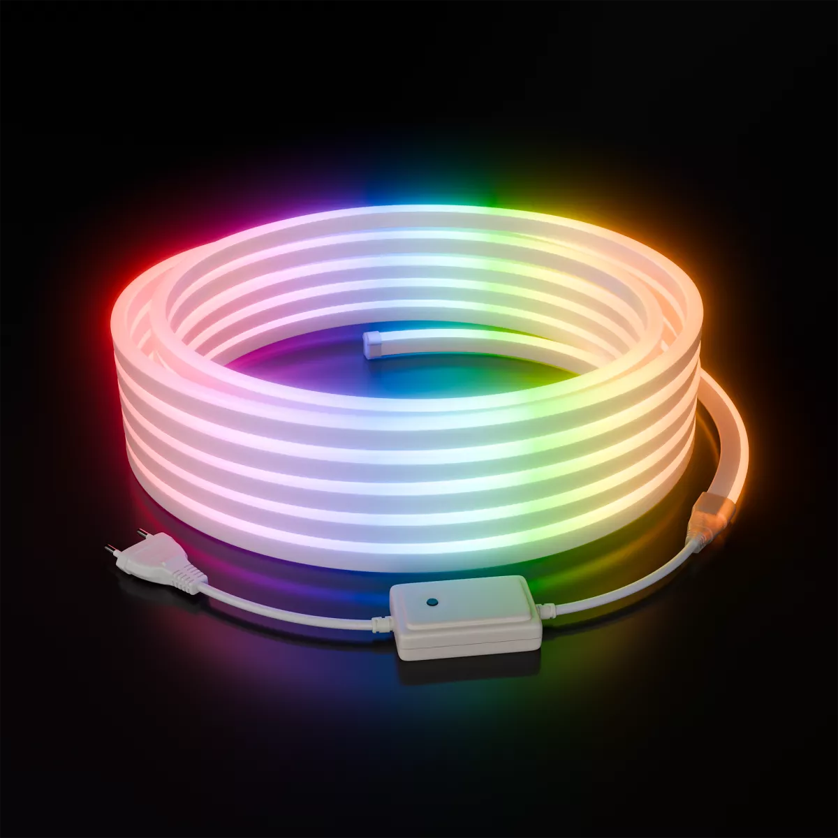 

Комплект светодиодного неона Apeyron 220В, 6Вт/м, RGB, smd5050, 80д/м 10м IP65, с аксессуарами (контроллер, заглушка, крепеж - 10шт) 10-108