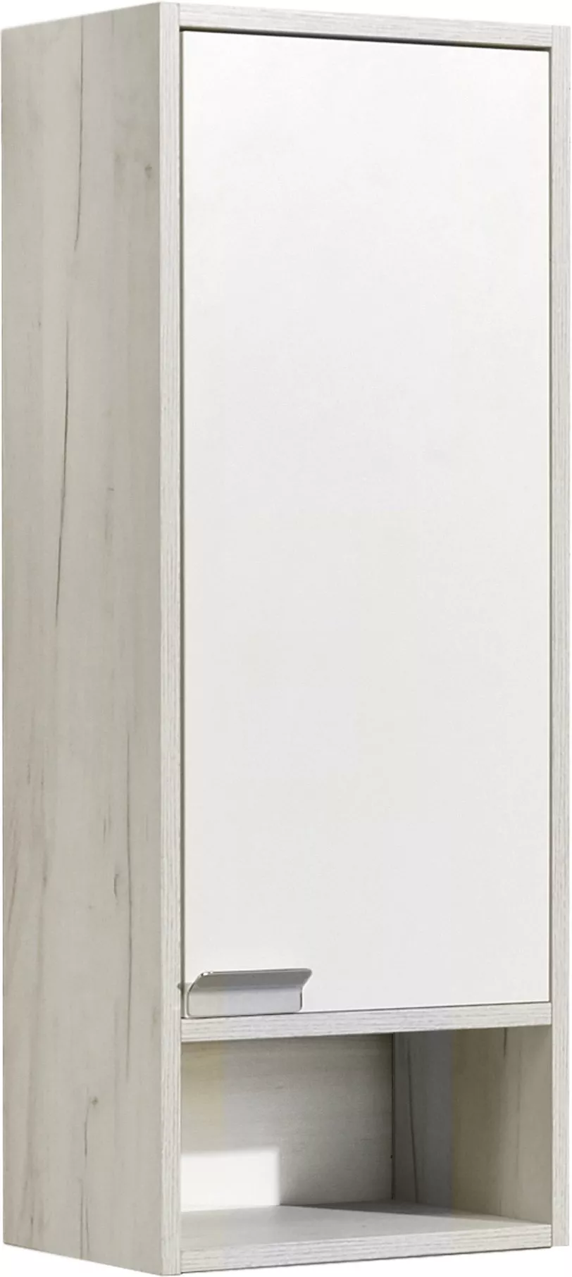 Шкаф подвесной Aquaton Флай 35 R белый-светлое дерево