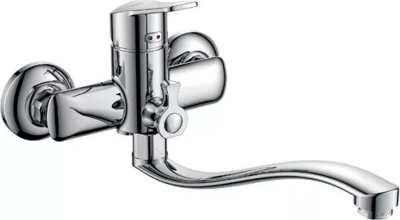 

Смеситель для ванны D&K DA1243301, Хром;серый