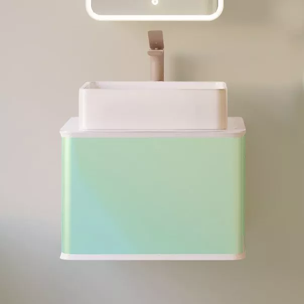 

Тумба для комплекта Jorno Pastel 58, бирюзовый бриз
