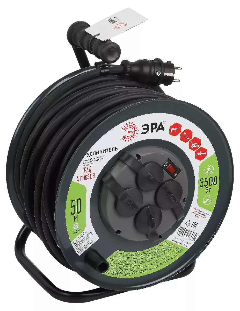

Удлинитель силовой Эра RMx-4es-3x2.5-50m-IP44(KG) Б0052919