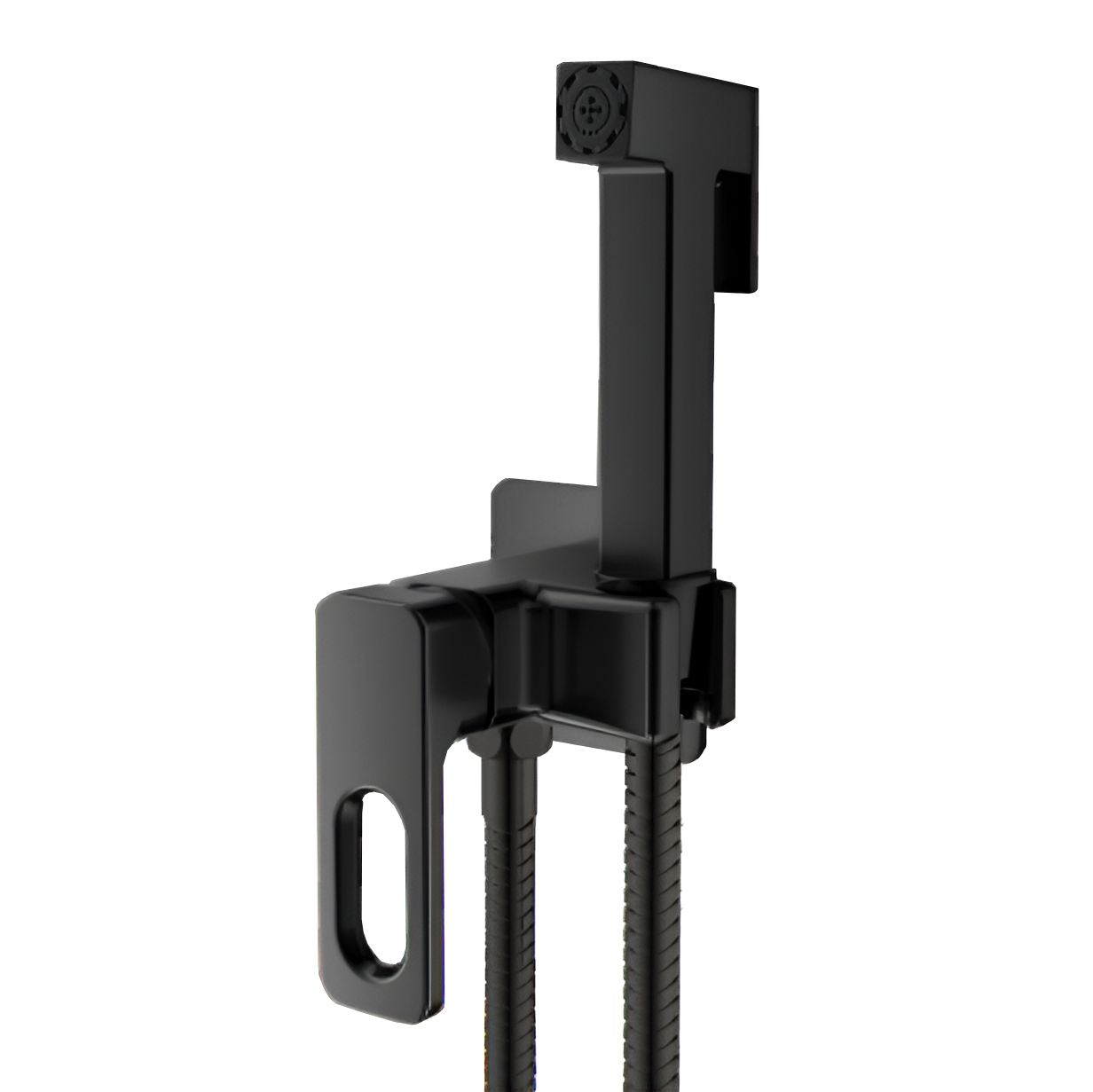 

Гигиенический душ Raglo R51.52.06 со смесителем, С ВНУТРЕННЕЙ ЧАСТЬЮ, черный