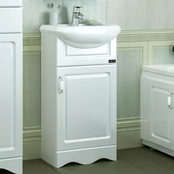 

Тумба с раковиной напольная Санта Верона 45 белый