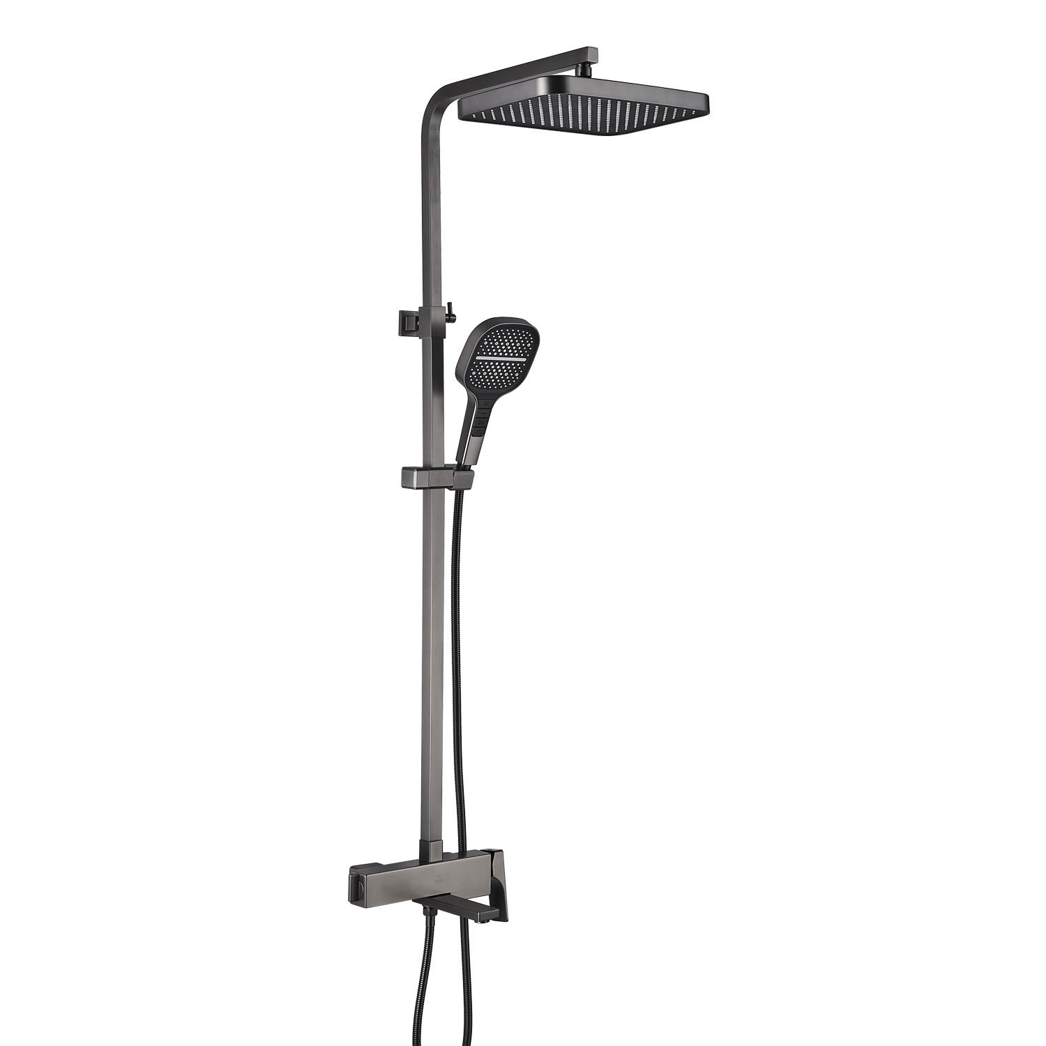 

Душевая стойка Rose R1056T оружейная сталь