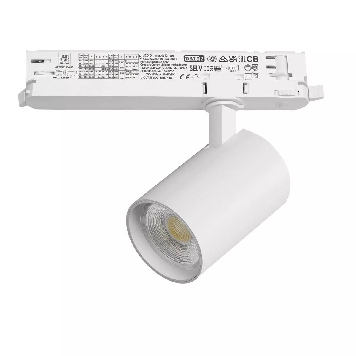 

Трековый трехфазный светильник Quattro LED с управлением DALI Lightstar Alta Base A5246DALI