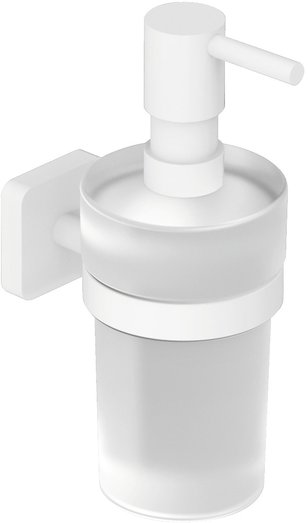 Дозатор для жидкого мыла Kludi Vela S 2597653 настенный матовый белый 7364₽