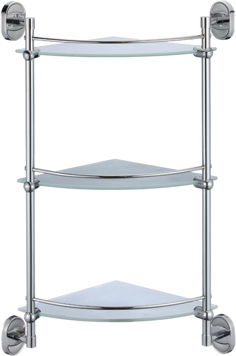 

Полка Savol 70 S-007073-3 тройная, угловая, хром, для душа