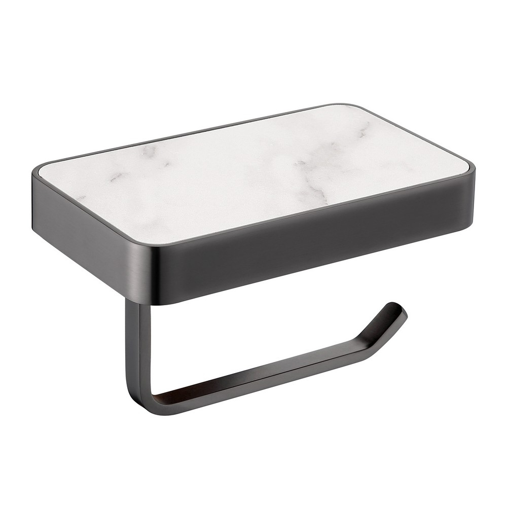 

Держатель для туалетной бумаги Abber Westen AA1730NG настенный, никель, с полкой