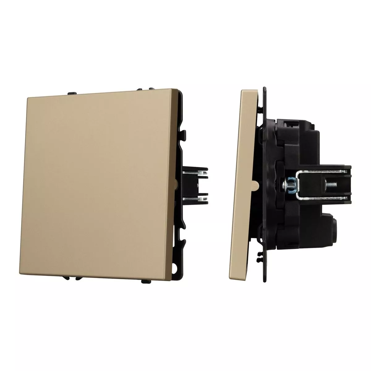 Выключатель перекрёстный 1 кл софт-тач золотой песок Arlight SWT-MKX1-SFPL-GD (250V, 10A) 054250(1)