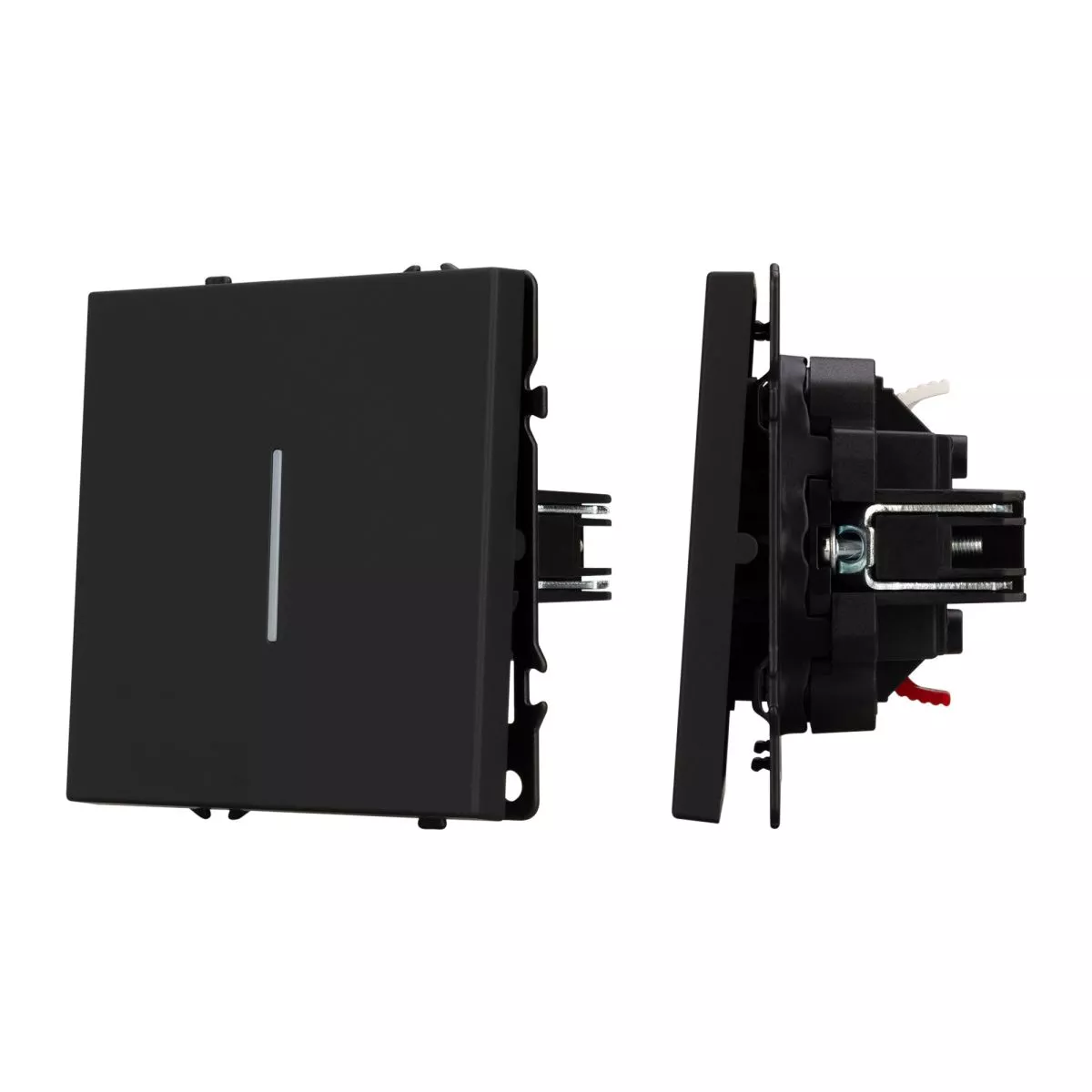 

Механизм выключателя одноклавишный непроходной Arlight LED SWT-NOBE-MK01-SFPL-L-BK (230V, 10A) 054258