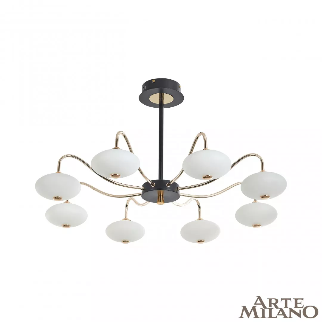 

Люстра на штанге Arte Milano 273908/8 BK/GD