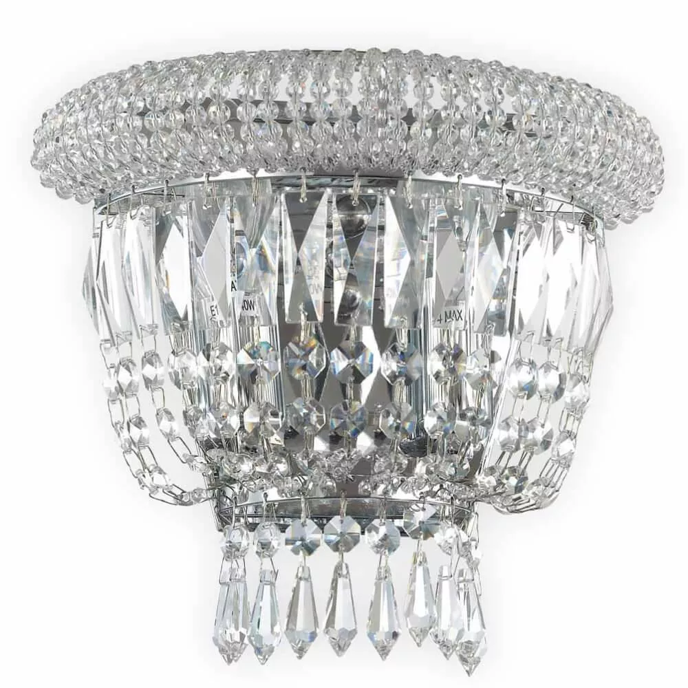

Настенный светильник Ideal Lux Dubai AP2 Cromo 207155