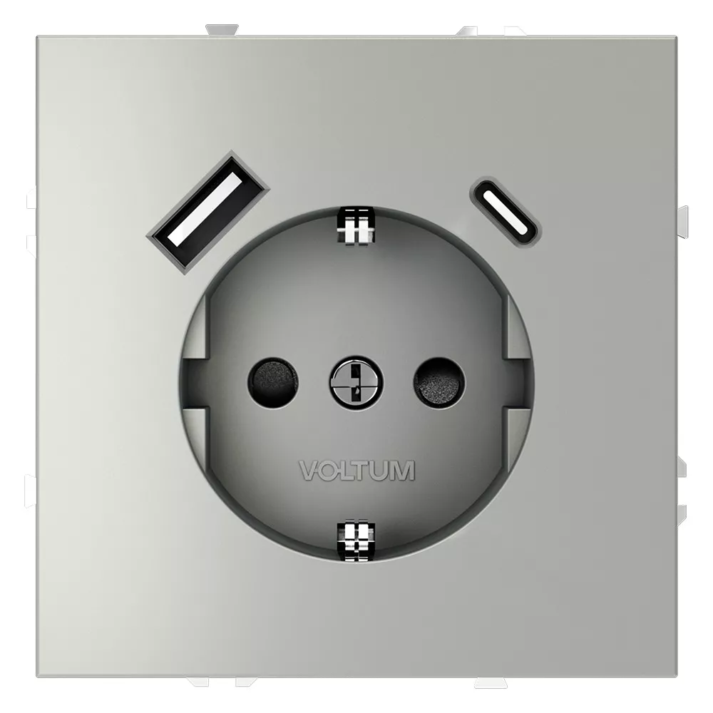 

Розетка с USB, A+C Voltum S70 VLS040505