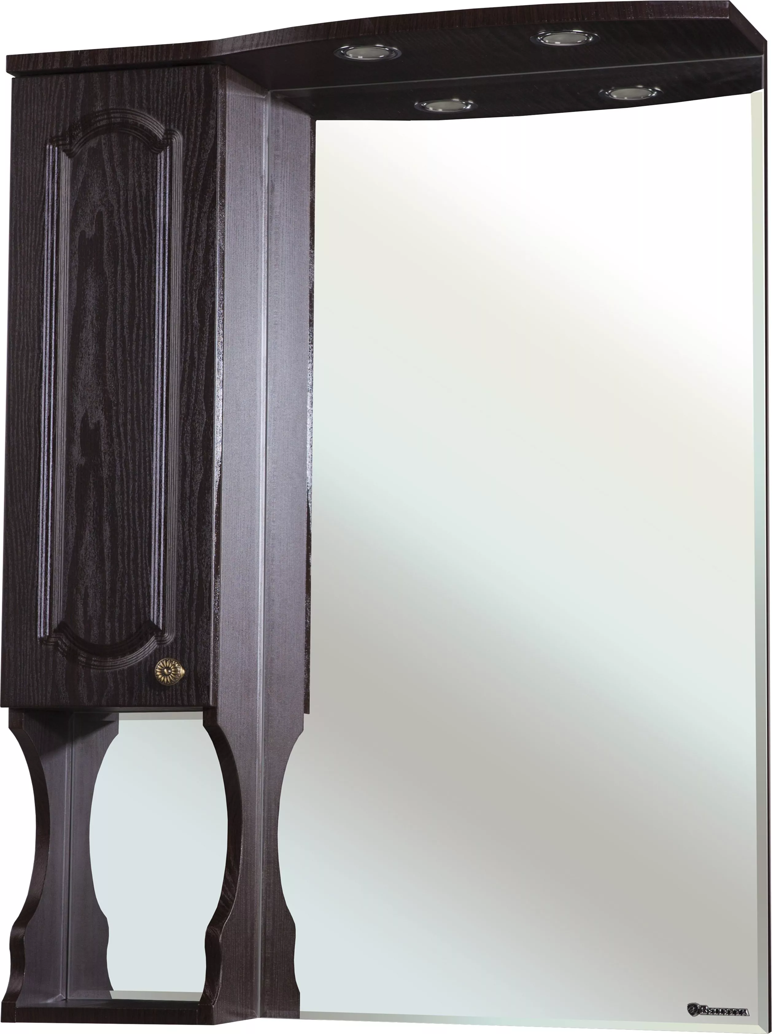 Зеркало-шкаф Bellezza Камелия 75 L венге, размер 72.5, цвет темное дерево 4611612002113 - фото 1