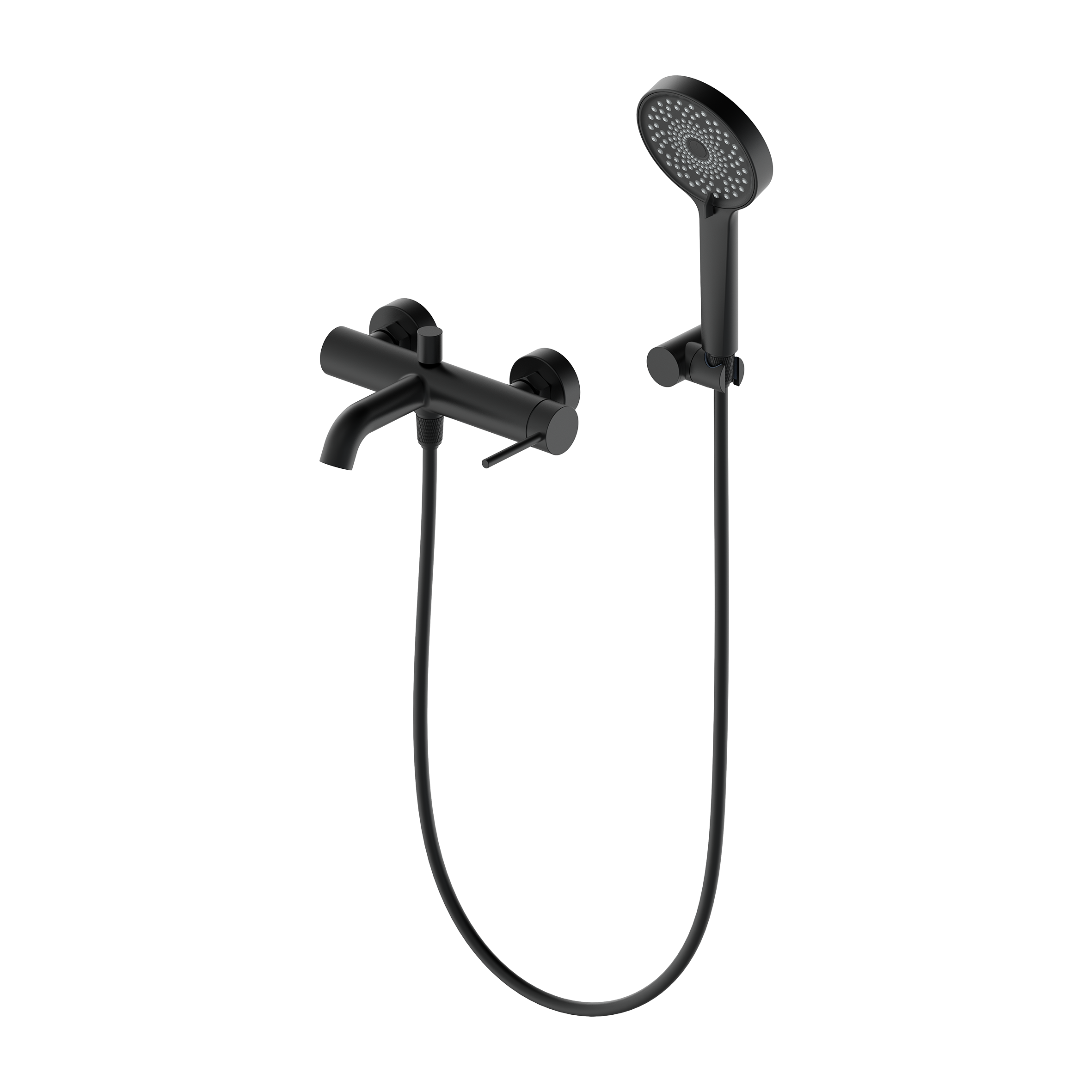 

Смеситель для ванны с душем Oliveeka Y OL-639017-MB черный матовый