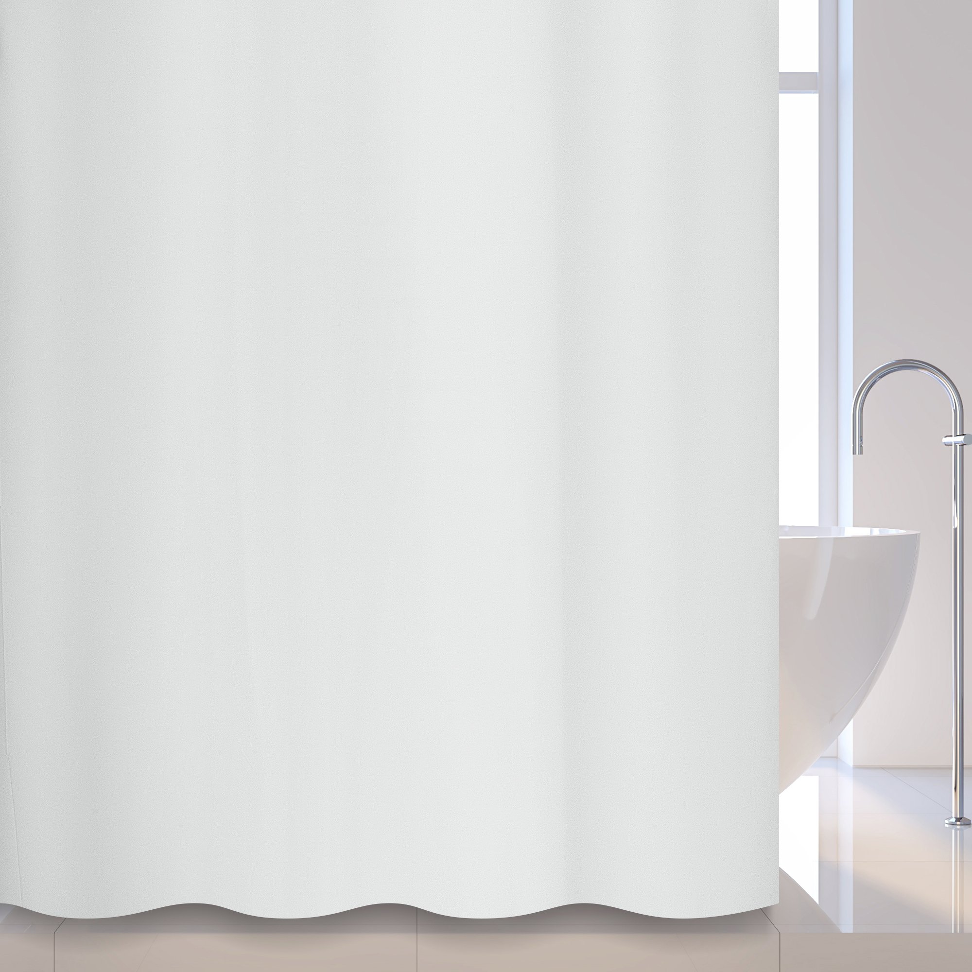 

Штора для ванной Savol S-1818S5 белая