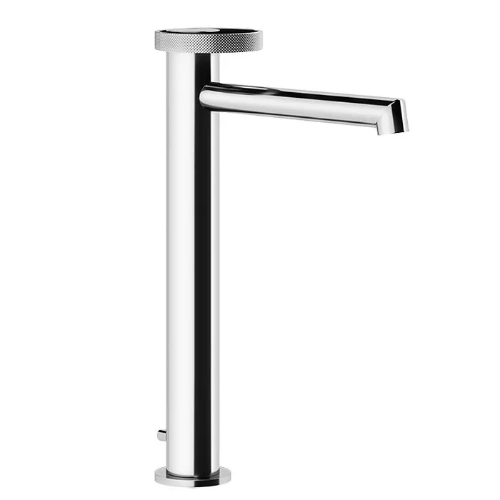 

Gessi Anello Смеситель для раковины высокий с длинным изливом, с донным клапаном, цвет: хром