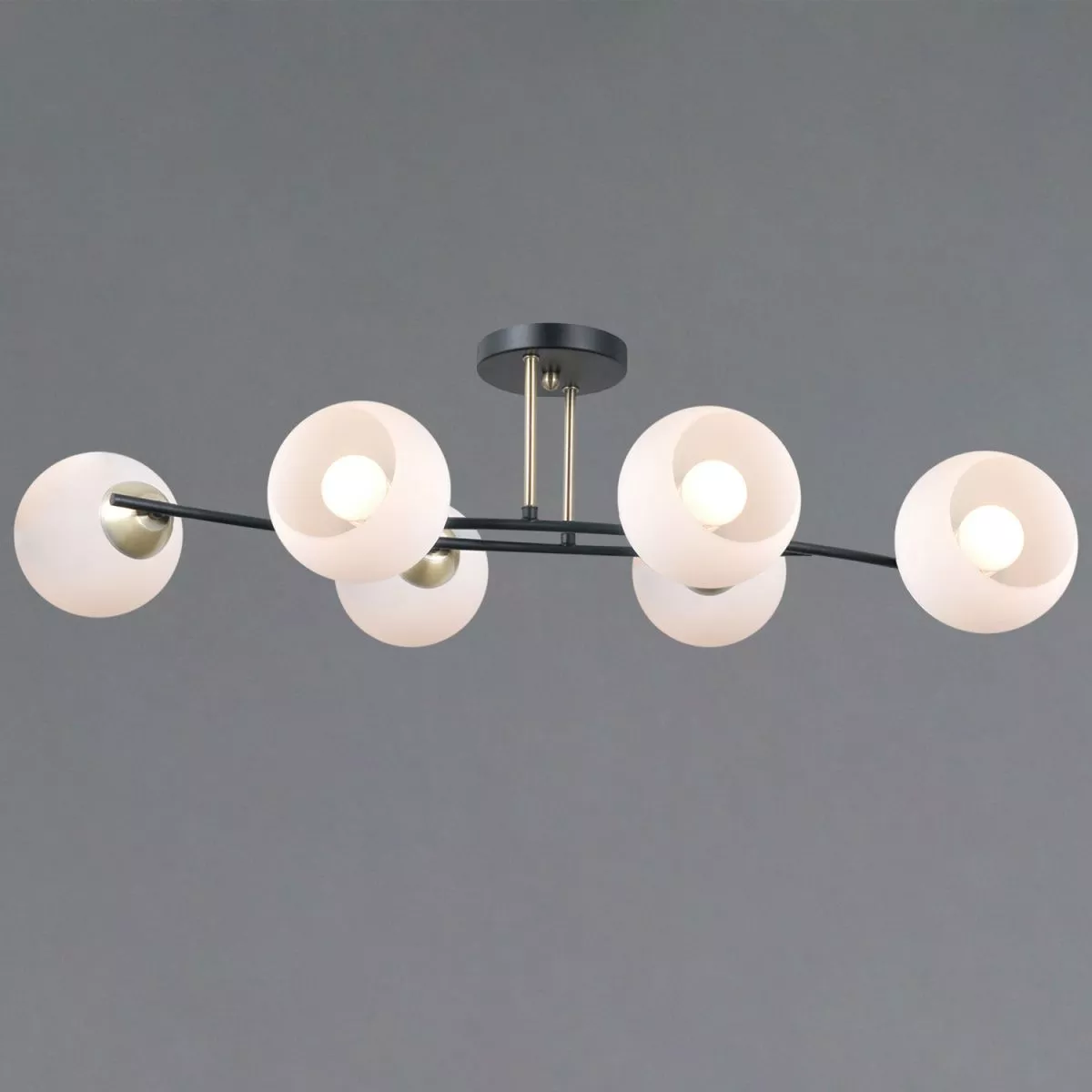 

Потолочная люстра Illumico IL0798-6CSQ-25 BK AB TRENTO