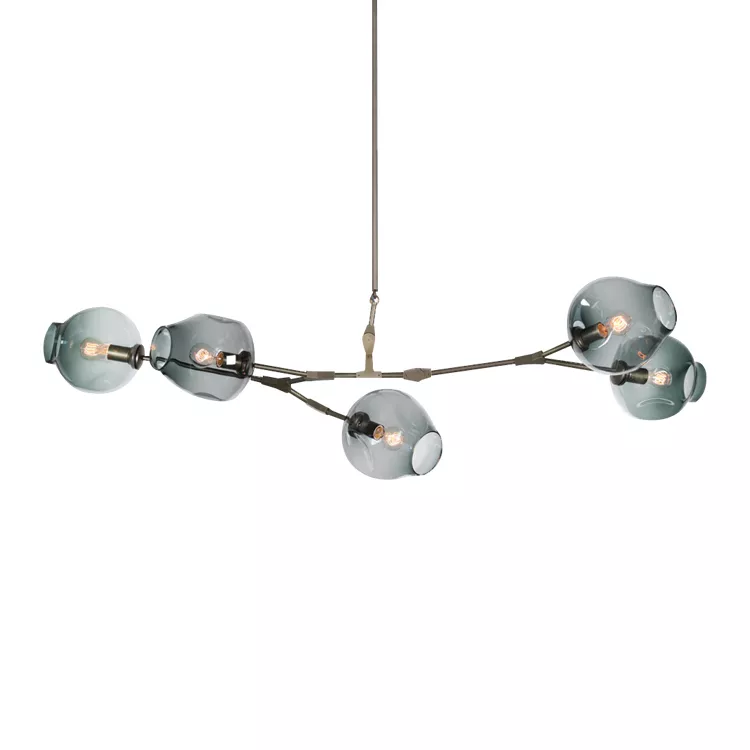 

Подвесная люстра Delight Collection Bubble KG0579P-5 smoky