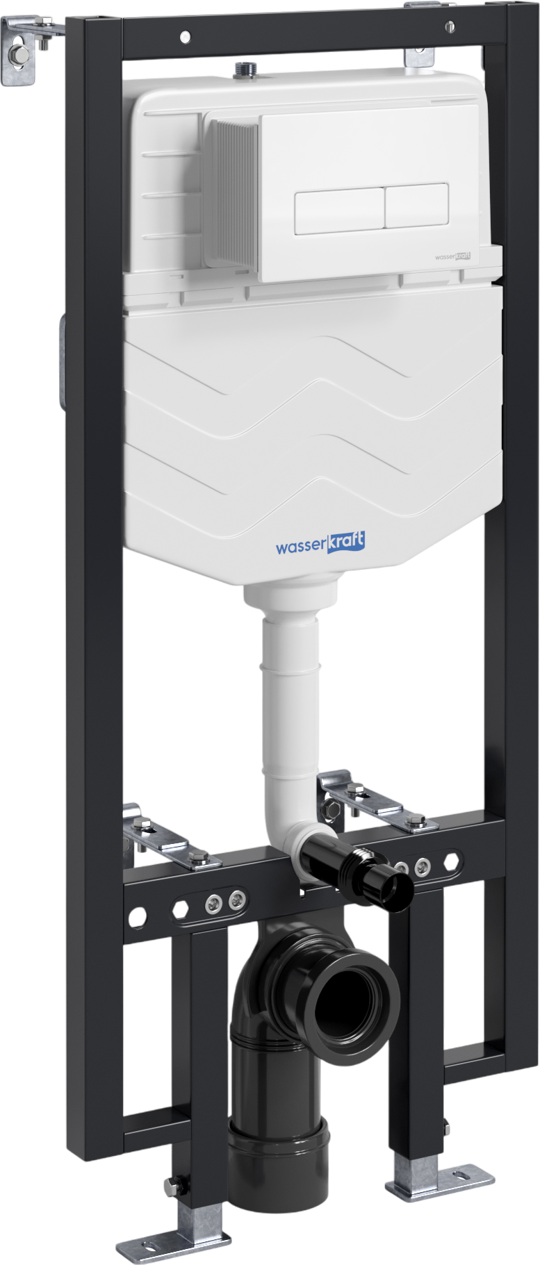 

Система инсталляции для унитазов Wasserkraft Vils 56TLT.010.ME.WM03 с кнопкой смыва матовой белой