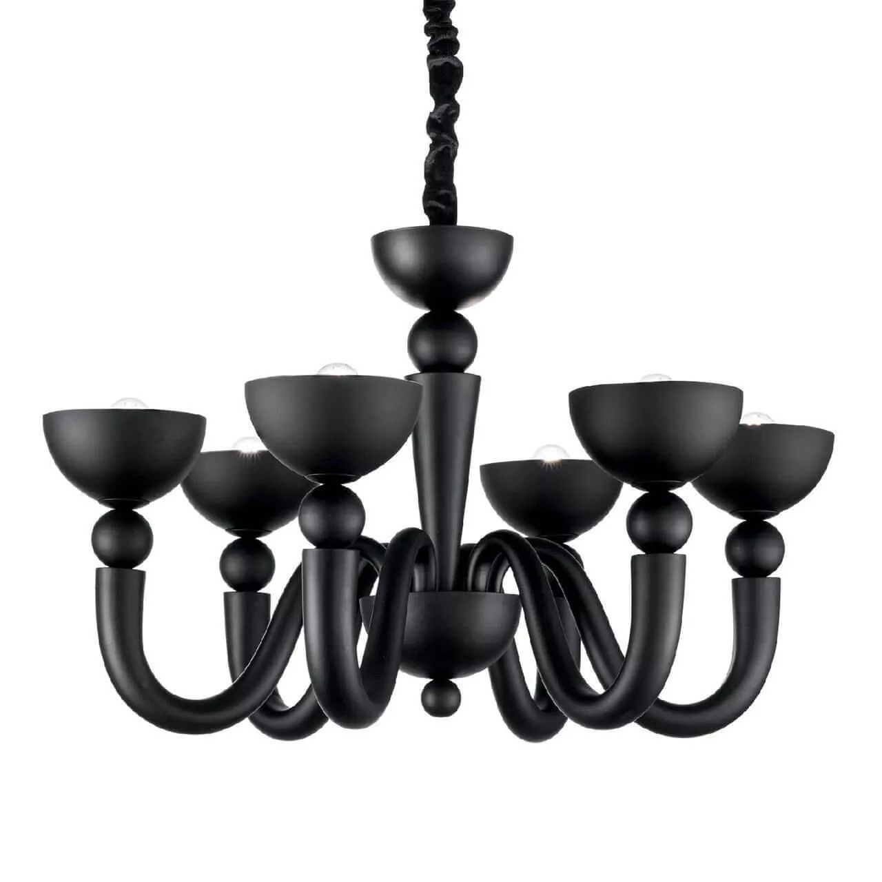 

Подвесная люстра Ideal Lux Bon Bon SP6 Nero 140339
