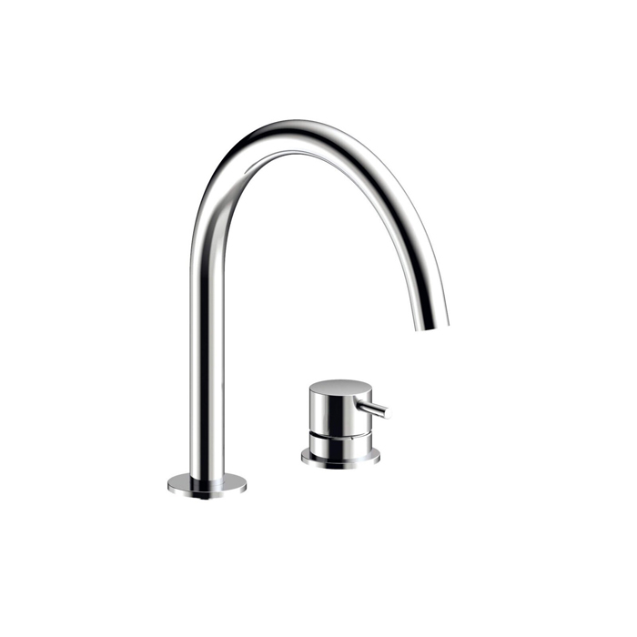 ALMAR Washbasin Смеситель для раковины однорычажный на 2 отверстия h 261 мм излив 221 мм латунь цвет хром 62736₽