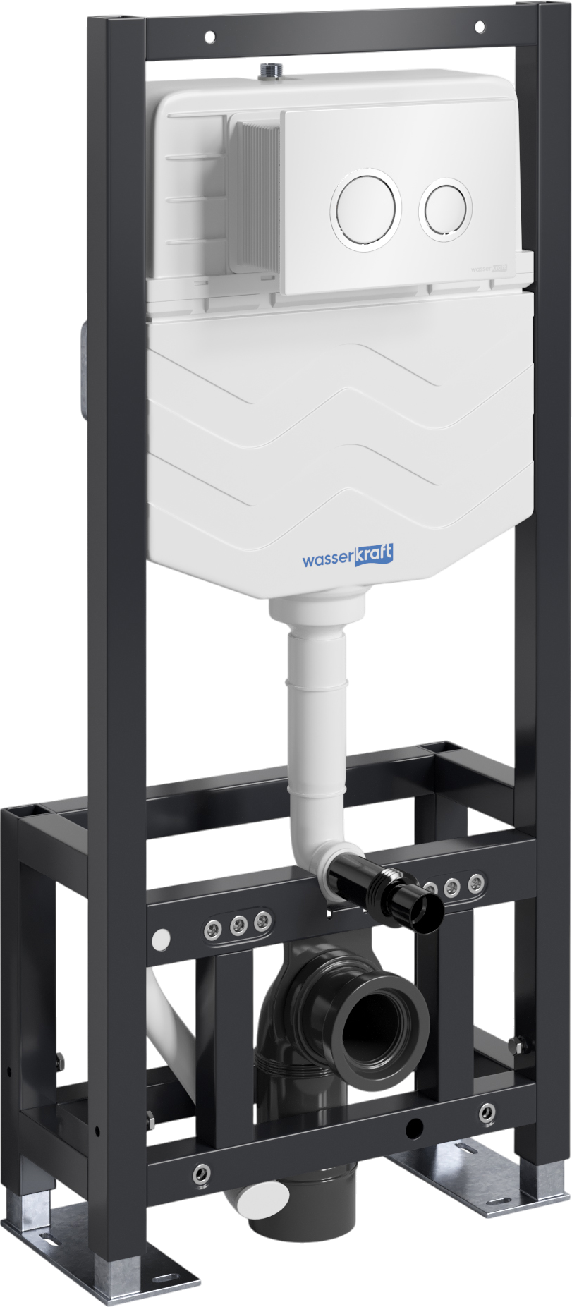 

Система инсталляции для унитазов Wasserkraft Dill 61TLT.010.ME.WH01 с кнопкой смыва белой