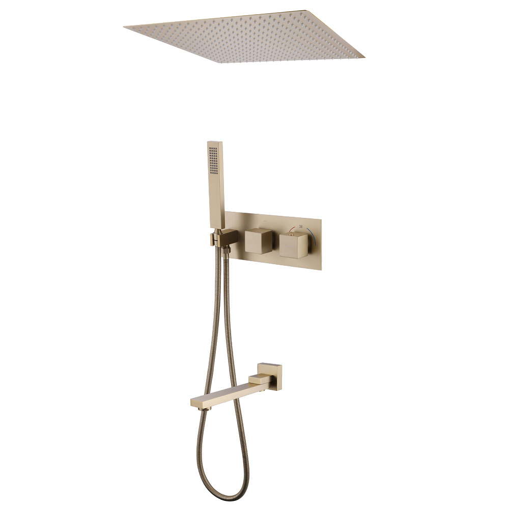 

Душевой комплект Abber Daheim AF8254G С ВНУТРЕННЕЙ ЧАСТЬЮ, матовое золото