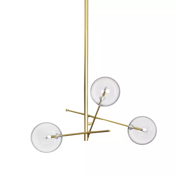 

Люстра на штанге Delight Collection Globe Mobile 9307P-3A gold