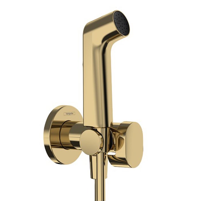 

HG Гигиенический душ 1jet S EcoSmart+, со смесителем, с душевым держателем и шлангом 125 см, полир. золото
