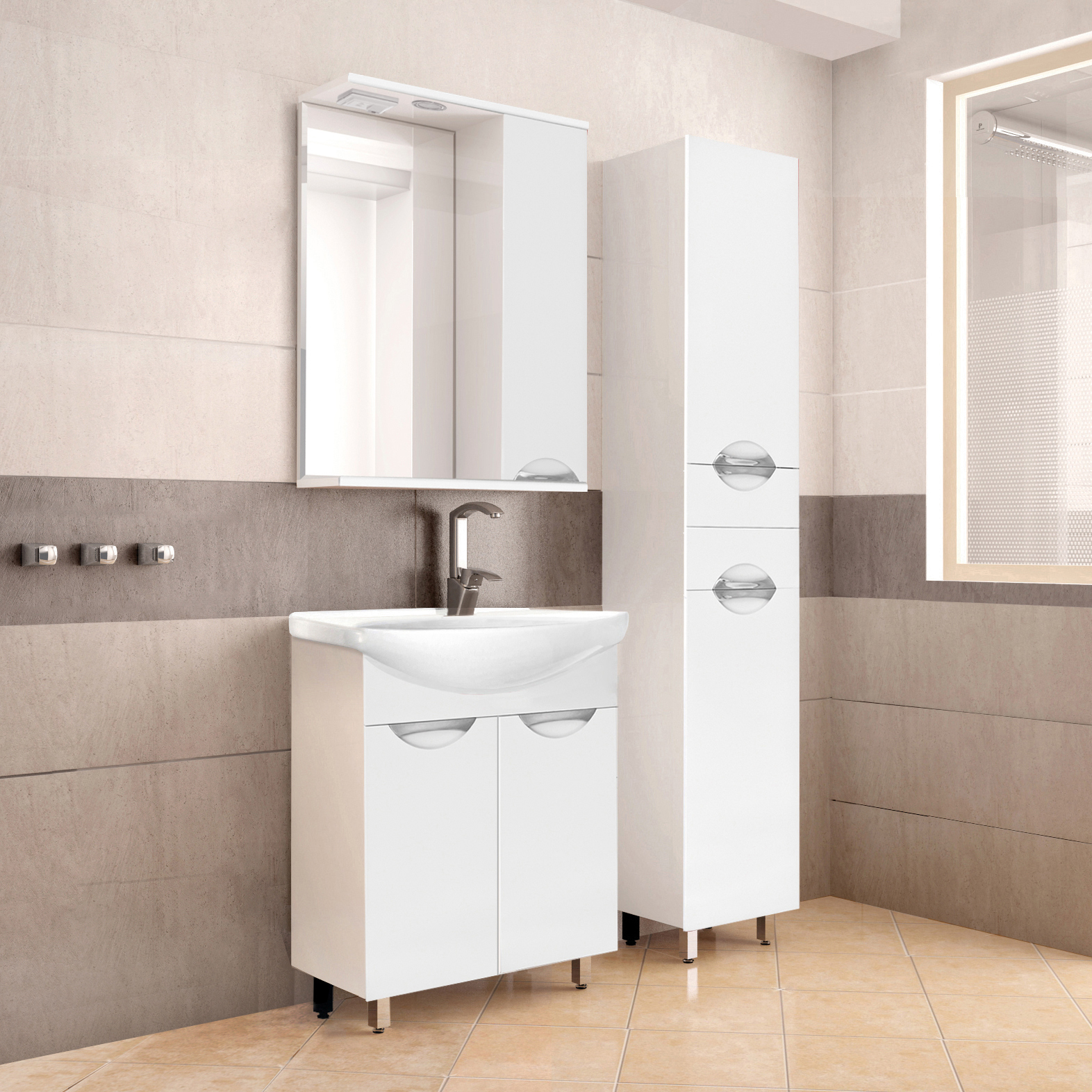 Мебель для ванной комнаты Style Line Жасмин 60 белая 16443₽