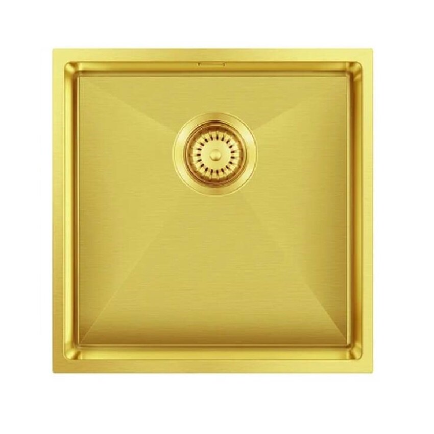 Мойка Seaman Eco Marino SME-440-GS (Gold Satin, PVD, satin), стандартная комплектация - Золото сатин