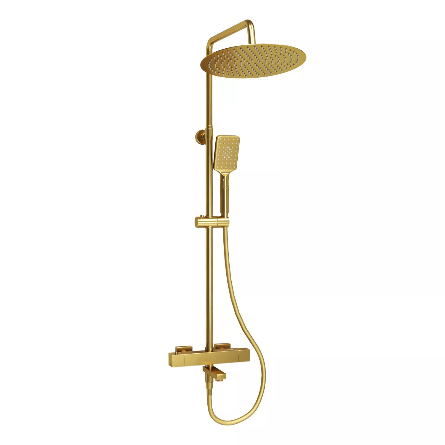 

Душевая стойка Wasserkraft Aisch A199.262.201.BG Thermo с термостатом, золото