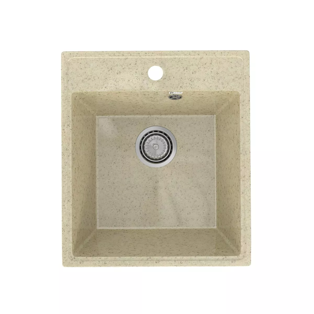 Мойки из мрамора Кухонная мойка Practik PR-M-425-002 (без сифона), слоновая кость