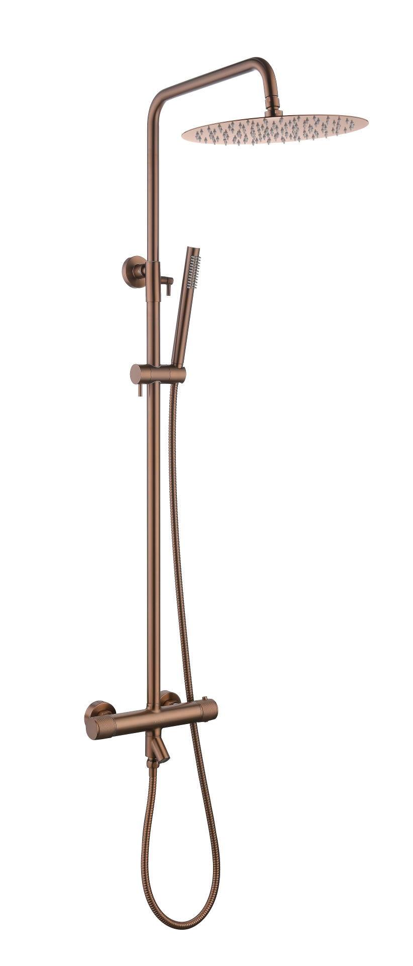 

Душевая стойка Boheme Uno 468-T-BRB brushed bronze, с термостатом