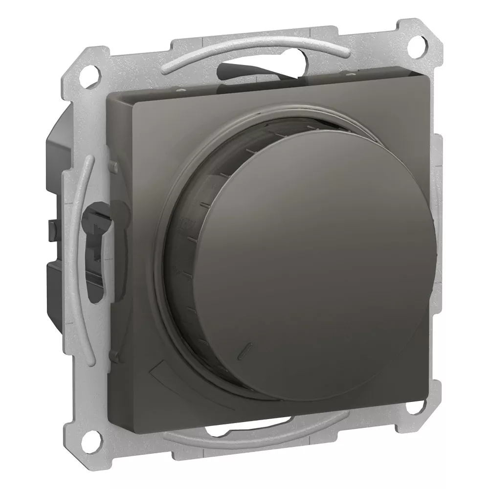

Светорегулятор (диммер) повор-нажим, LED, RC, 400Вт, Systeme Electric AtlasDesign Сталь ATN000923