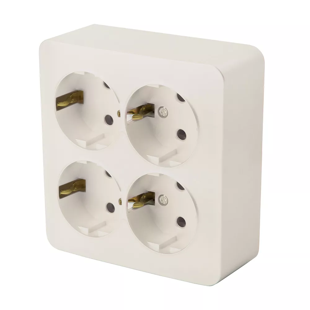 

Розетка 4-местная б/з Stekker София MST16-14S-04 49509