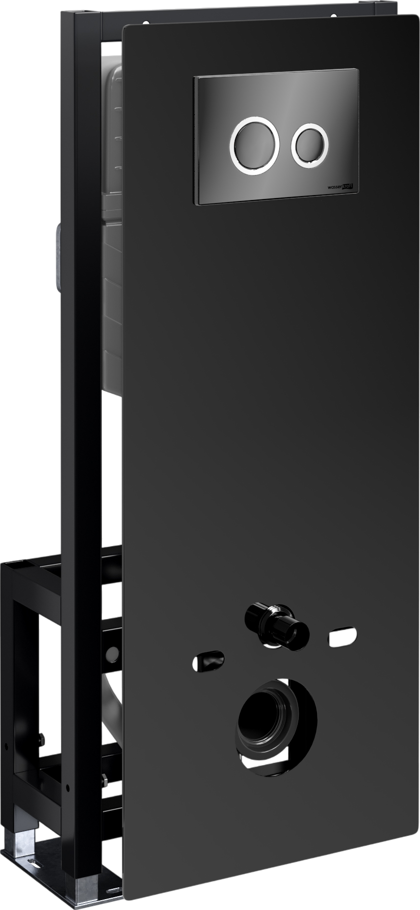 

Система инсталляции для унитазов Wasserkraft Glan 66TLT.010.ME.BL.PB01 с кнопкой смыва черной