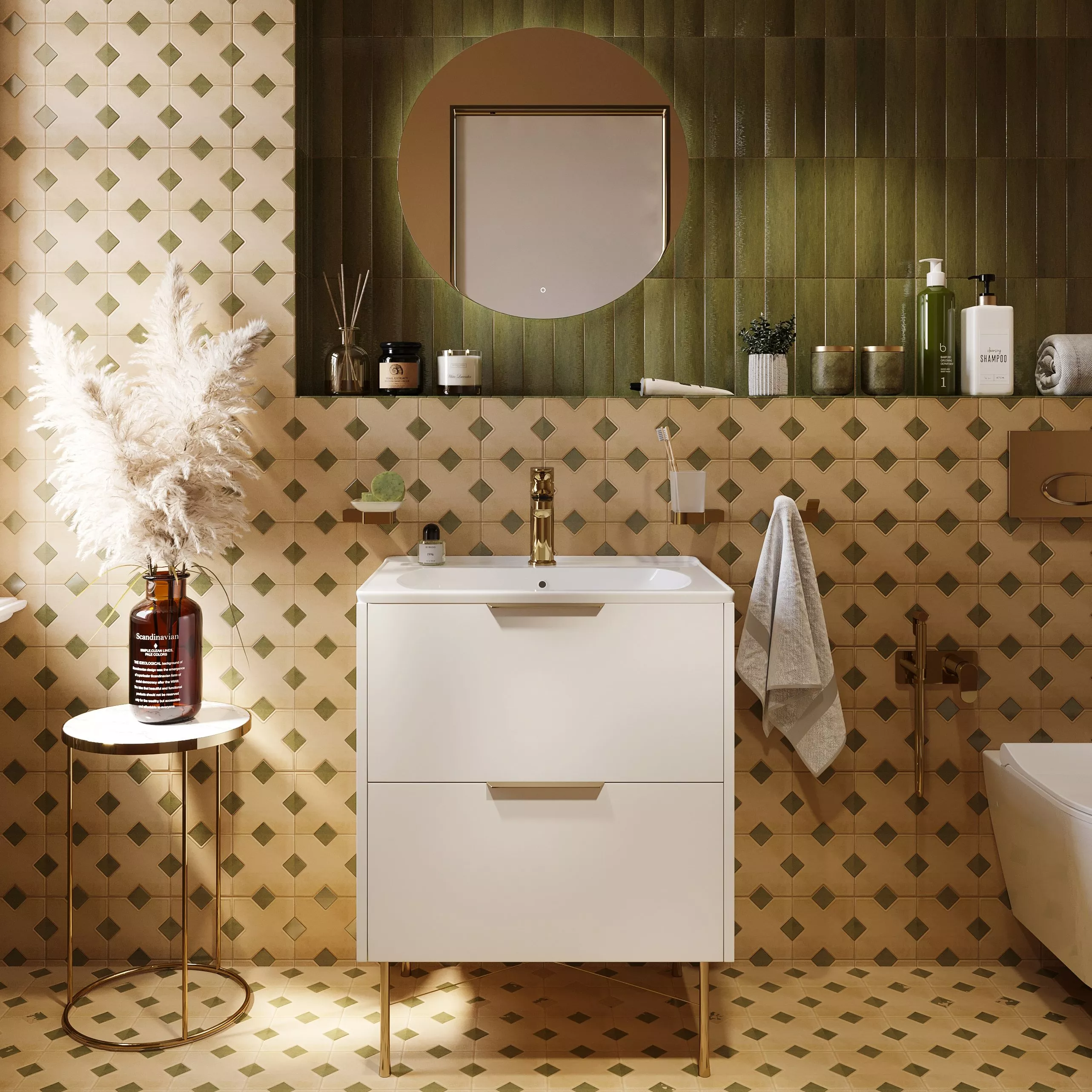 

Мебель для ванной VOQ Heldig 60 ultra white