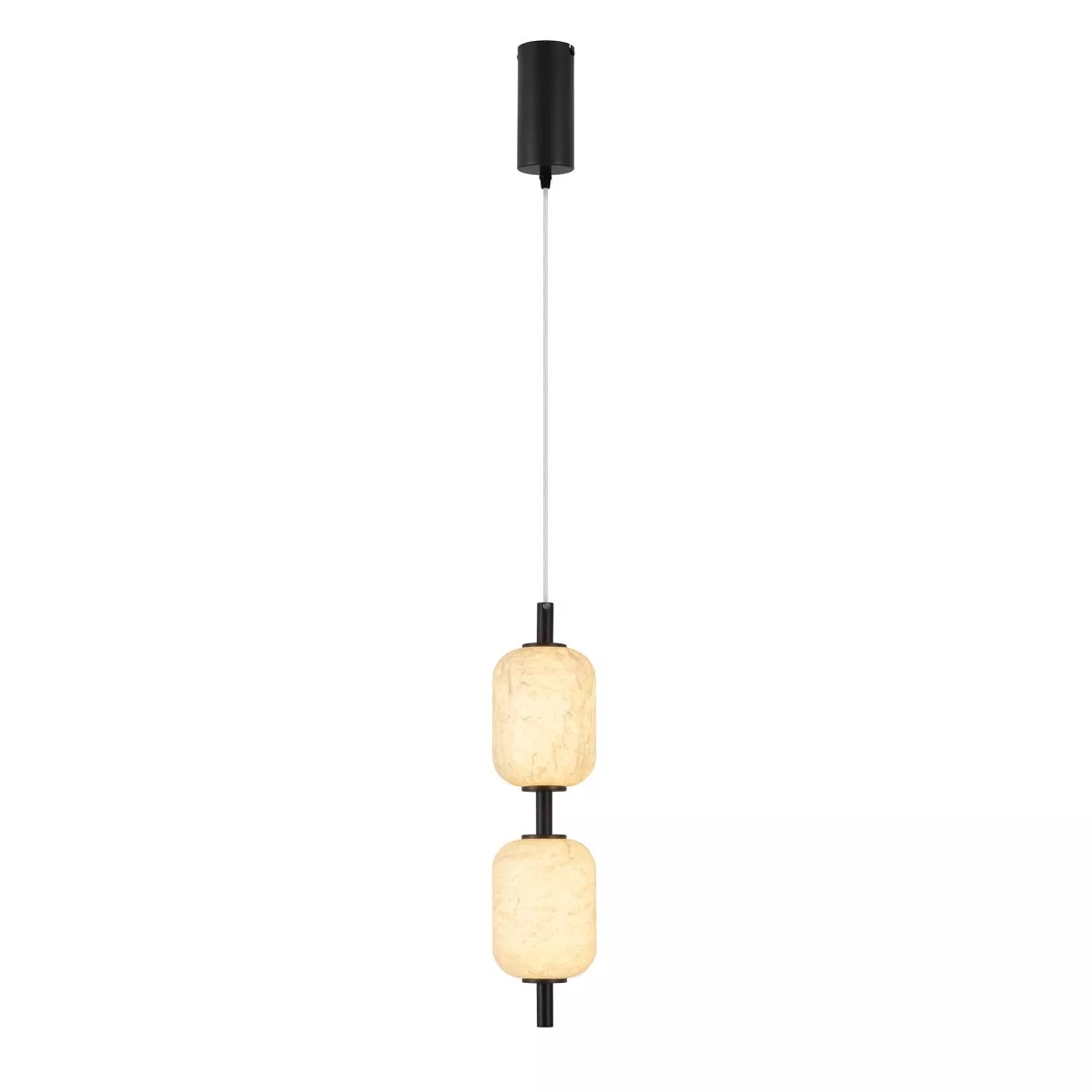 Подвесной светильник Arlight SP-CARAMELA-HANG-R120-7W Warm2700 (BK, 300 deg, 230V) (IP20, Натуральный шелк) 056886