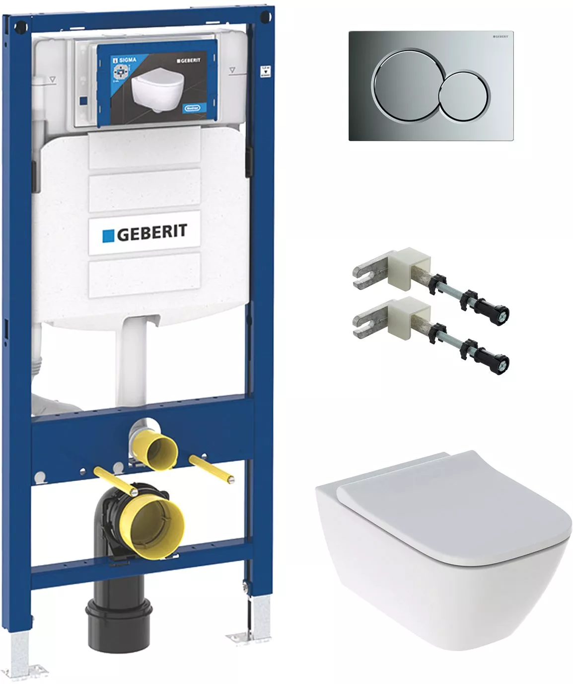

Комплект Geberit Smyle унитаз + инсталляция + кнопка