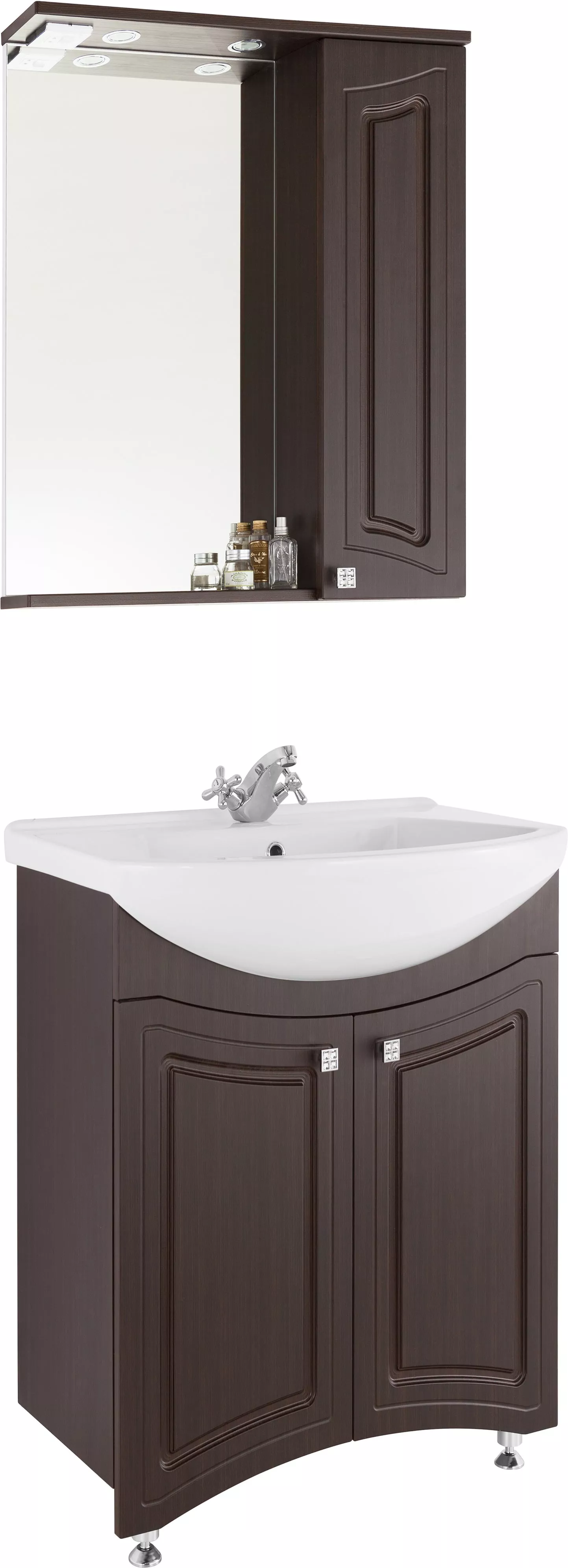 Мебель для ванной Vod-Ok Адам 65 венге, размер 65, цвет белый - фото 1