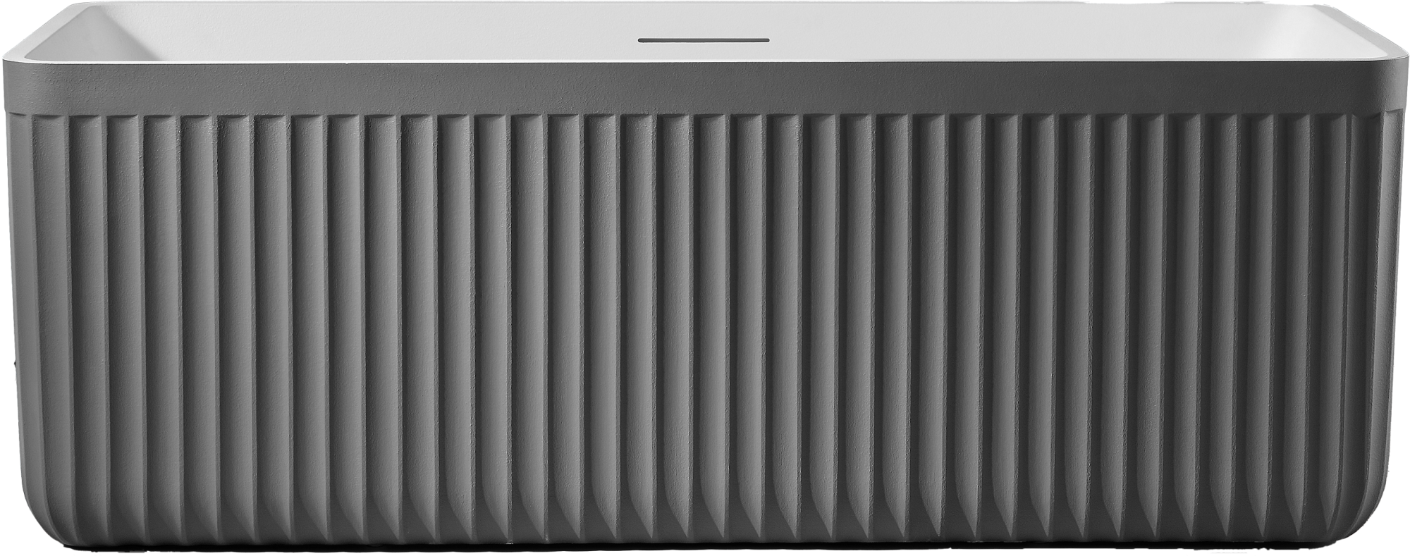 Ванна из искусственного камня AltroBagno Cinzia 090110 170x75 см отдельностоящая на ножках с донным клапаном с подголовником 233950₽