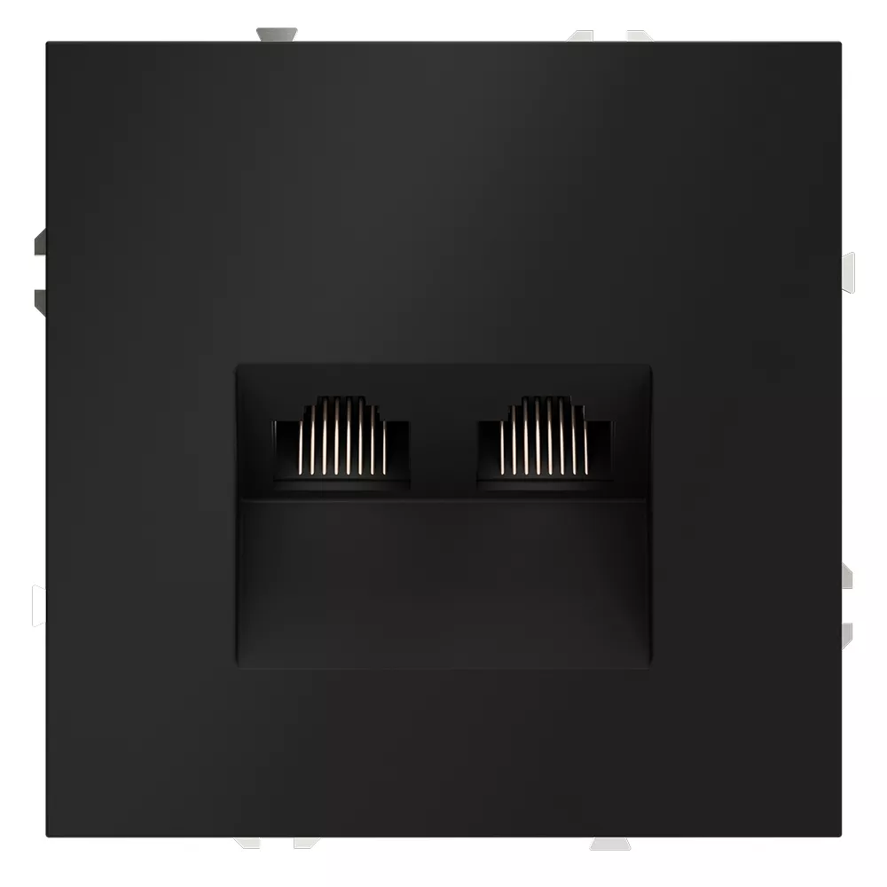 

Розетка компьютерная двойная Voltum S70 VLS060208