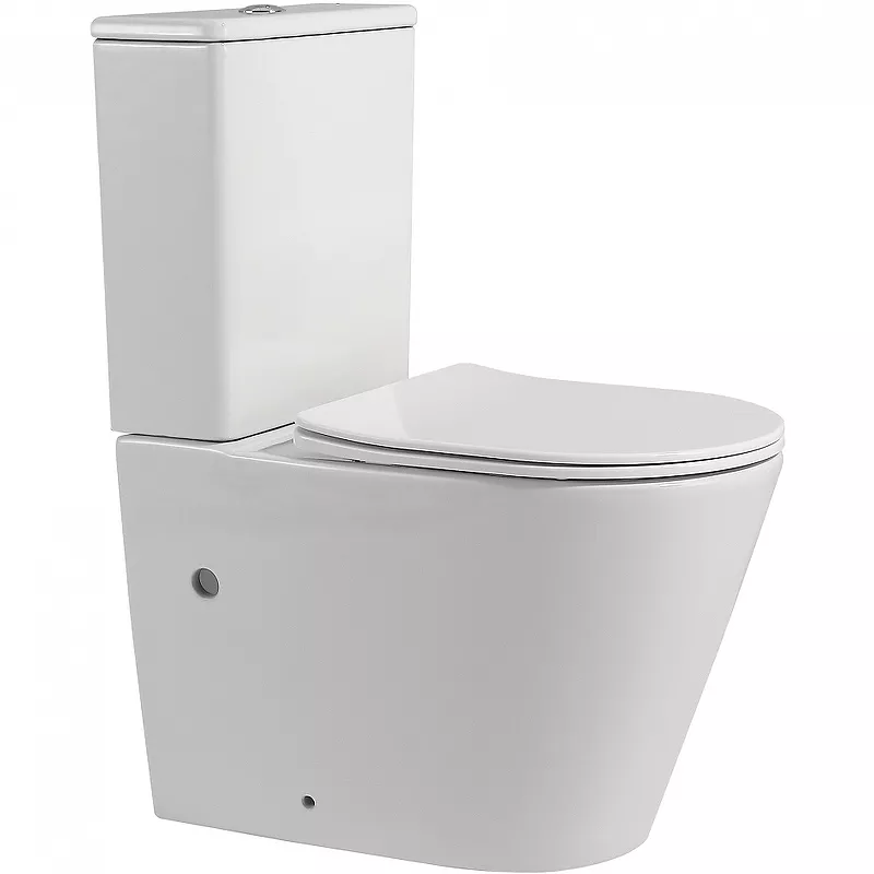 

Унитаз-компакт напольный Abber Bequem AC1112 безободковый, с микролифтом, белый