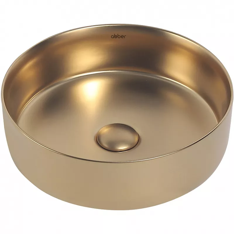 

Накладная раковина Abber Bequem AC2108MMG матовое золото