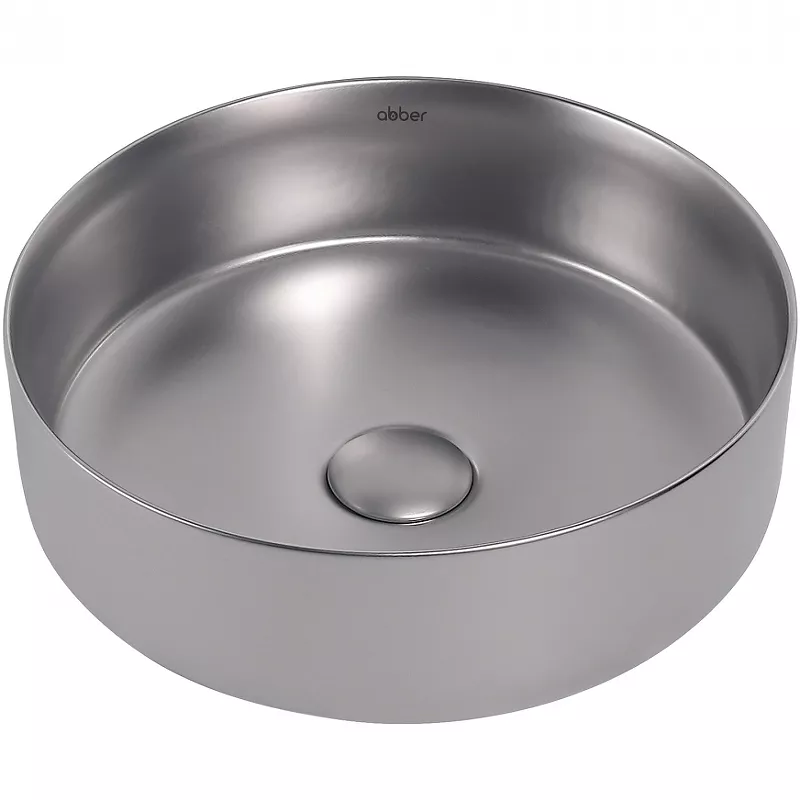 

Накладная раковина Abber Bequem AC2108MS матовое серебро