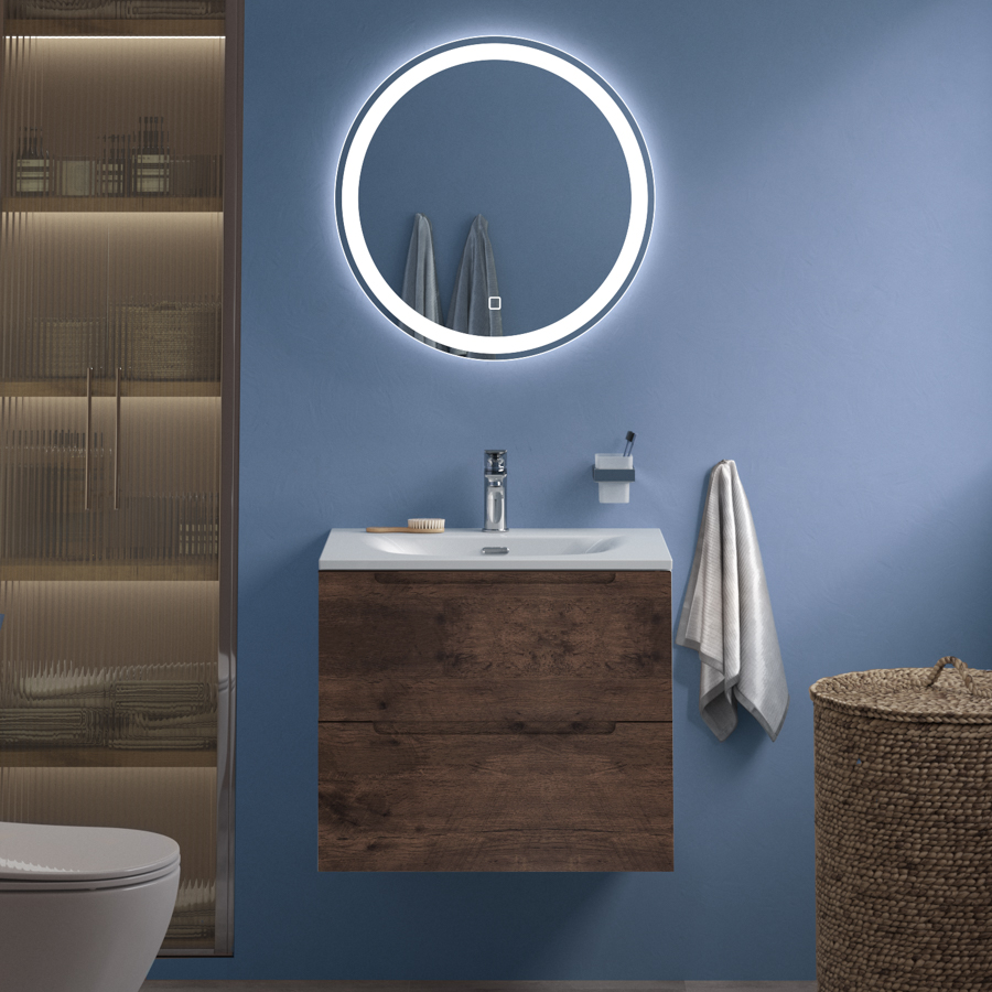

Мебель для ванной комнаты BelBagno Etna 70 rovere moro, раковина BB-8099-70