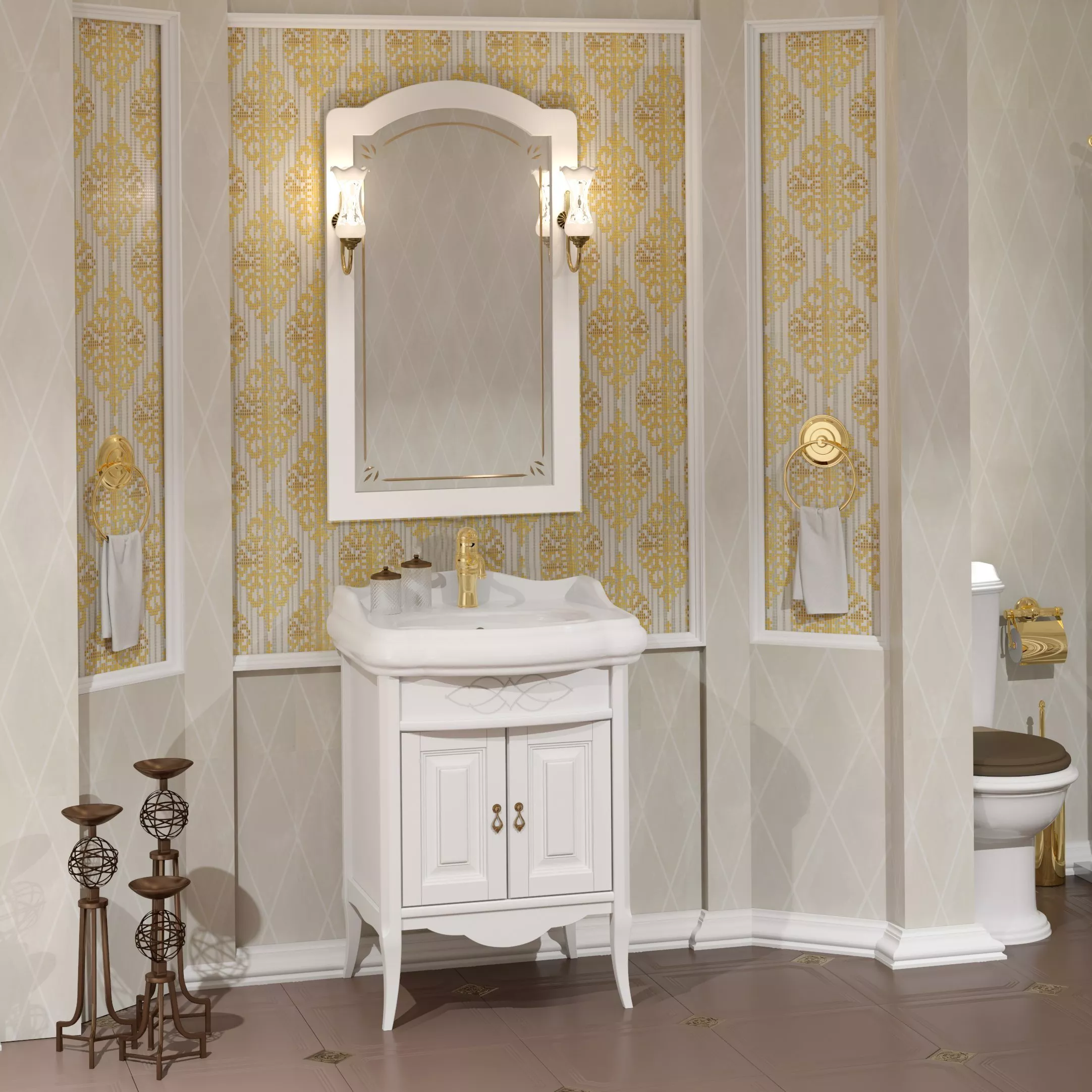 Мебель для ванной Opadiris Лоренцо 60 белая матовая, размер 60, цвет белый - фото 1