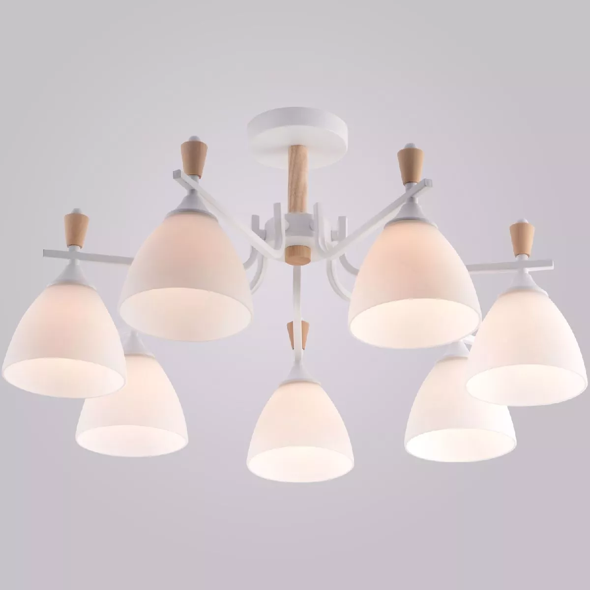 

Люстра на штанге Reluce 01622-0.3-07 WH+WOOD